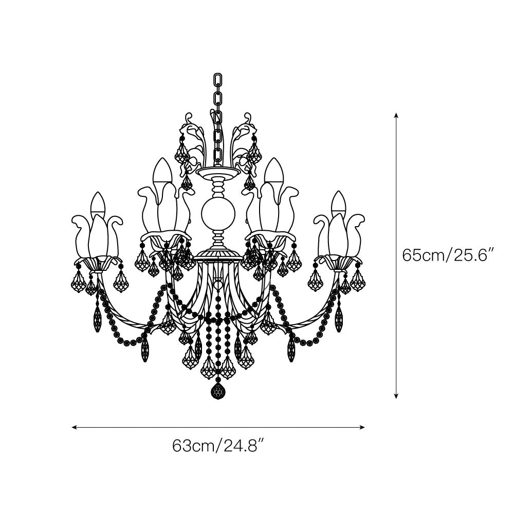 Evynyra Lustre postmoderne de luxe en laiton et cristal - Neutralighting