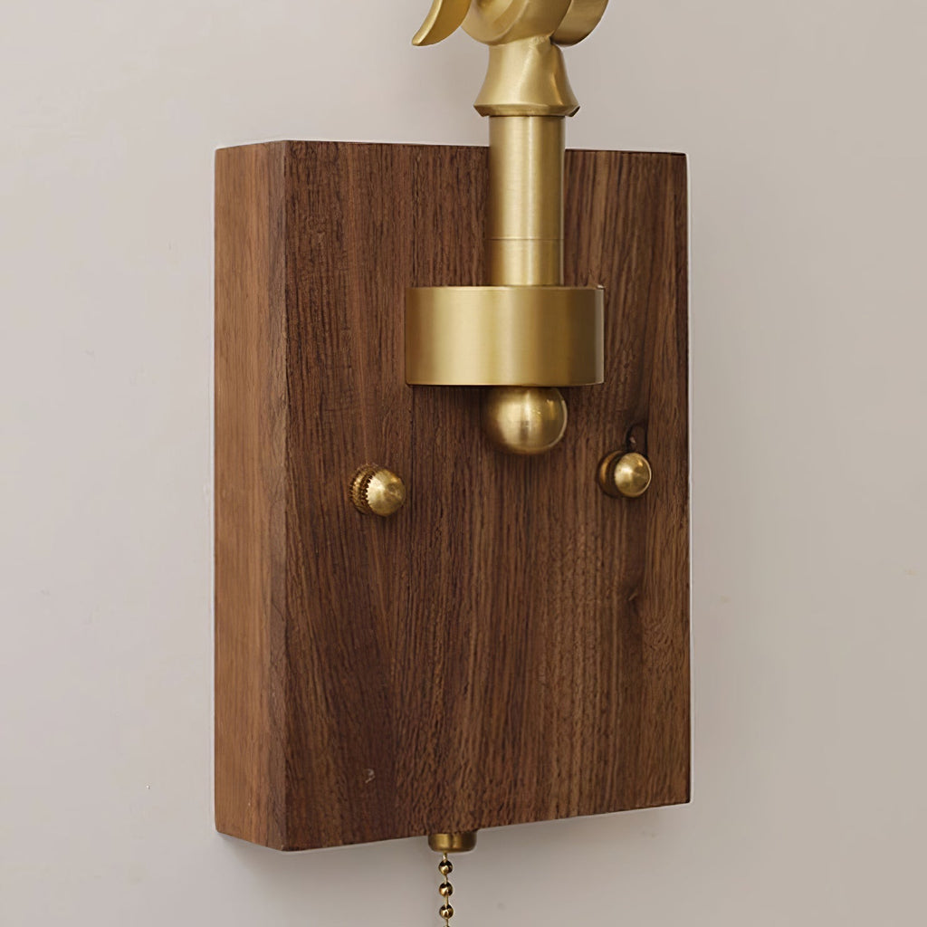 Sona Applique Murale Vintage en Noyer - Neutralighting