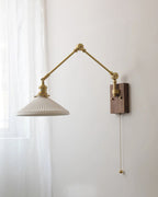 Sona Applique Murale Vintage en Noyer - Neutralighting
