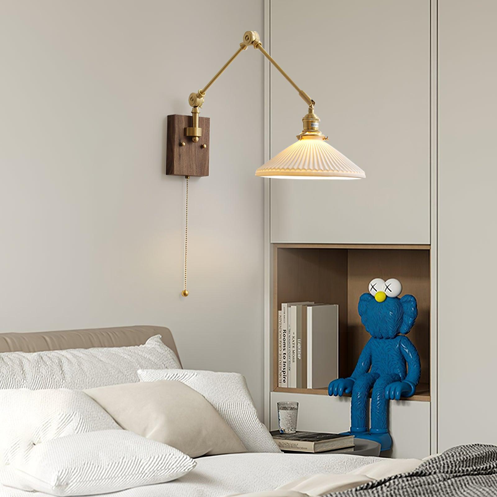 Sona Applique Murale Vintage en Noyer - Neutralighting