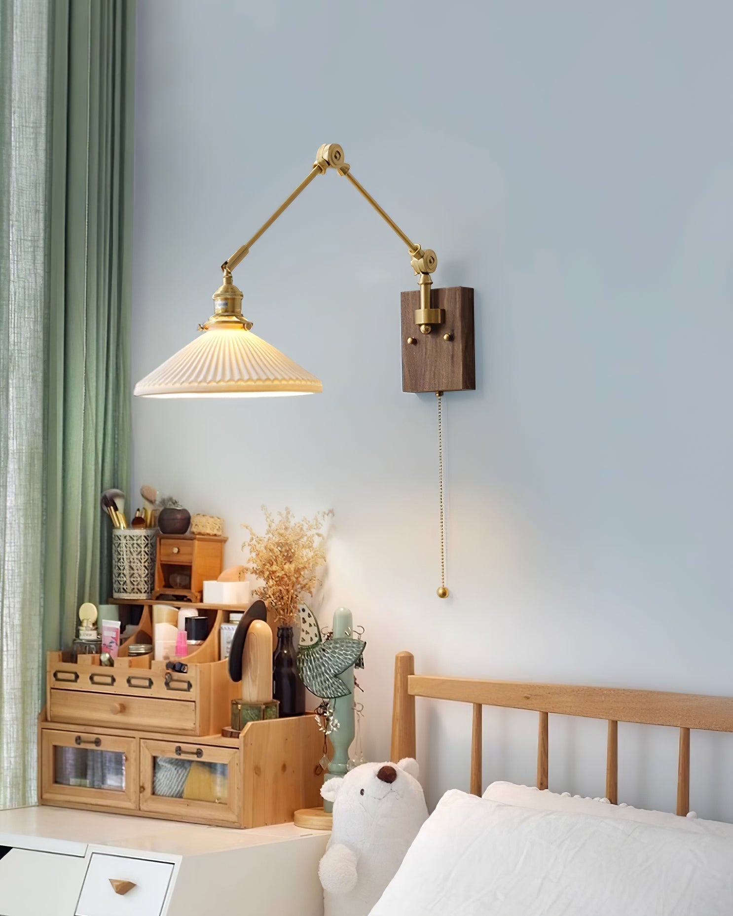 Sona Applique Murale Vintage en Noyer - Neutralighting