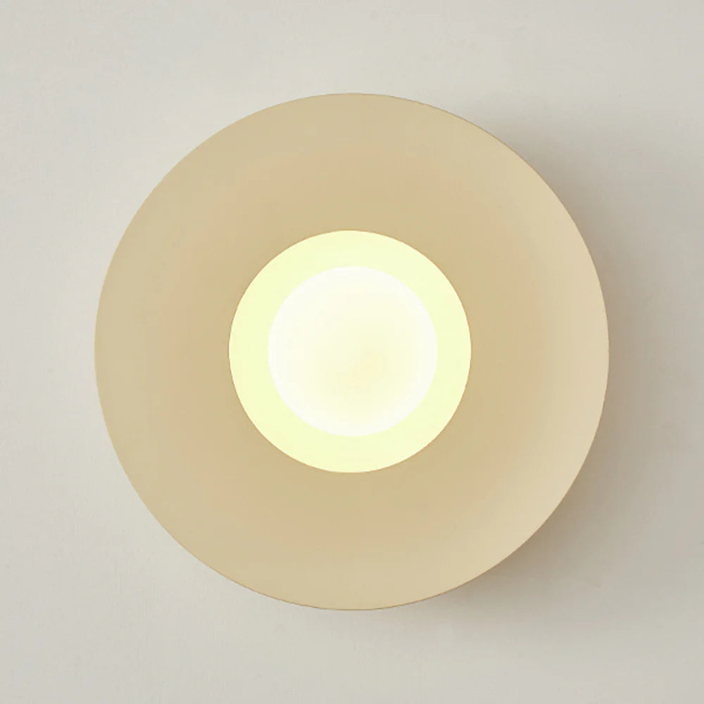 Arisha Moderne LED Intérieur Applique Murale Café Laiteux Verre Salon - Neutralighting