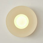 Arisha Moderne LED Intérieur Applique Murale Café Laiteux Verre Salon - Neutralighting