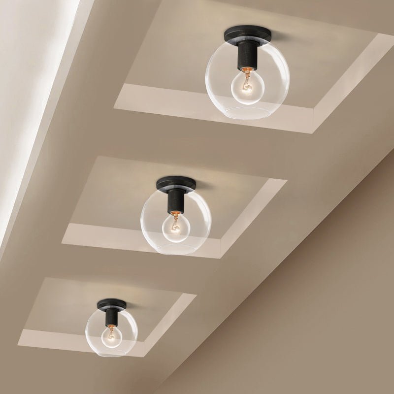 Solara Lumière de Plafond Conique en Verre et Laiton Industrielle - Neutralighting