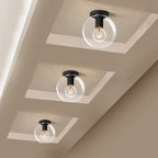 Solara Lumière de Plafond Conique en Verre et Laiton Industrielle - Neutralighting