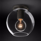 Solara Lumière de Plafond Conique en Verre et Laiton Industrielle - Neutralighting