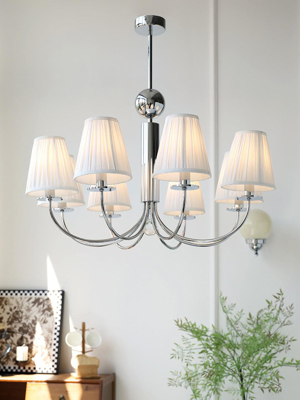 Glimmer Lustre Chrome en Tissu Simplicité - Neutralighting