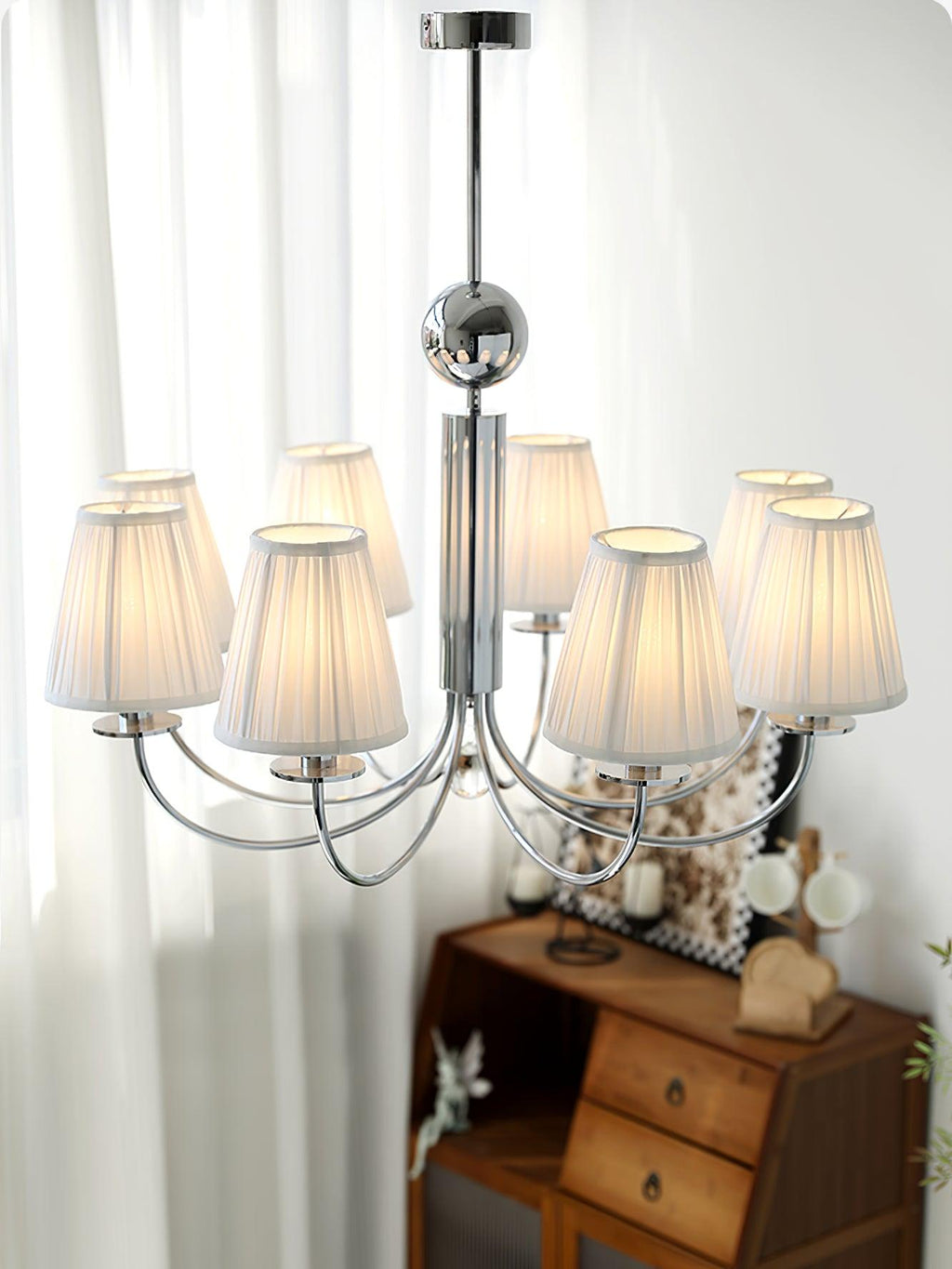 Glimmer Lustre Chrome en Tissu Simplicité - Neutralighting