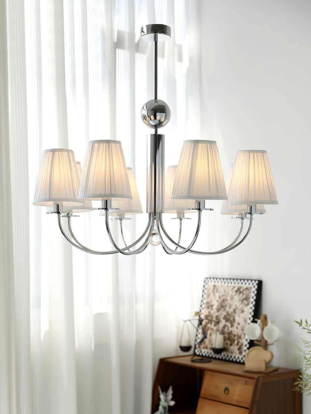 Glimmer Lustre Chrome en Tissu Simplicité - Neutralighting