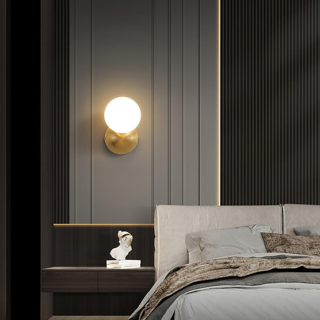 Lysola Sphère Verre Laiton Applique Lumière - Neutralighting