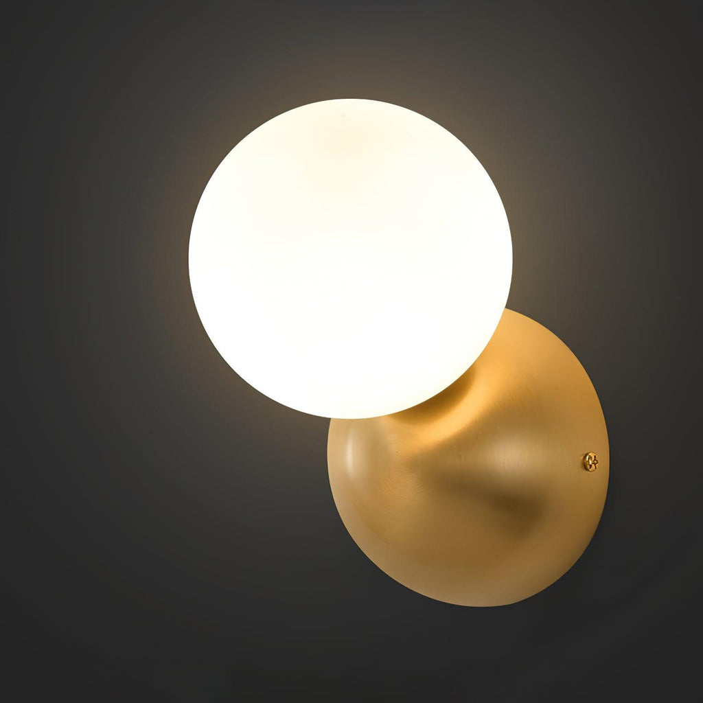 Lysola Sphère Verre Laiton Applique Lumière - Neutralighting
