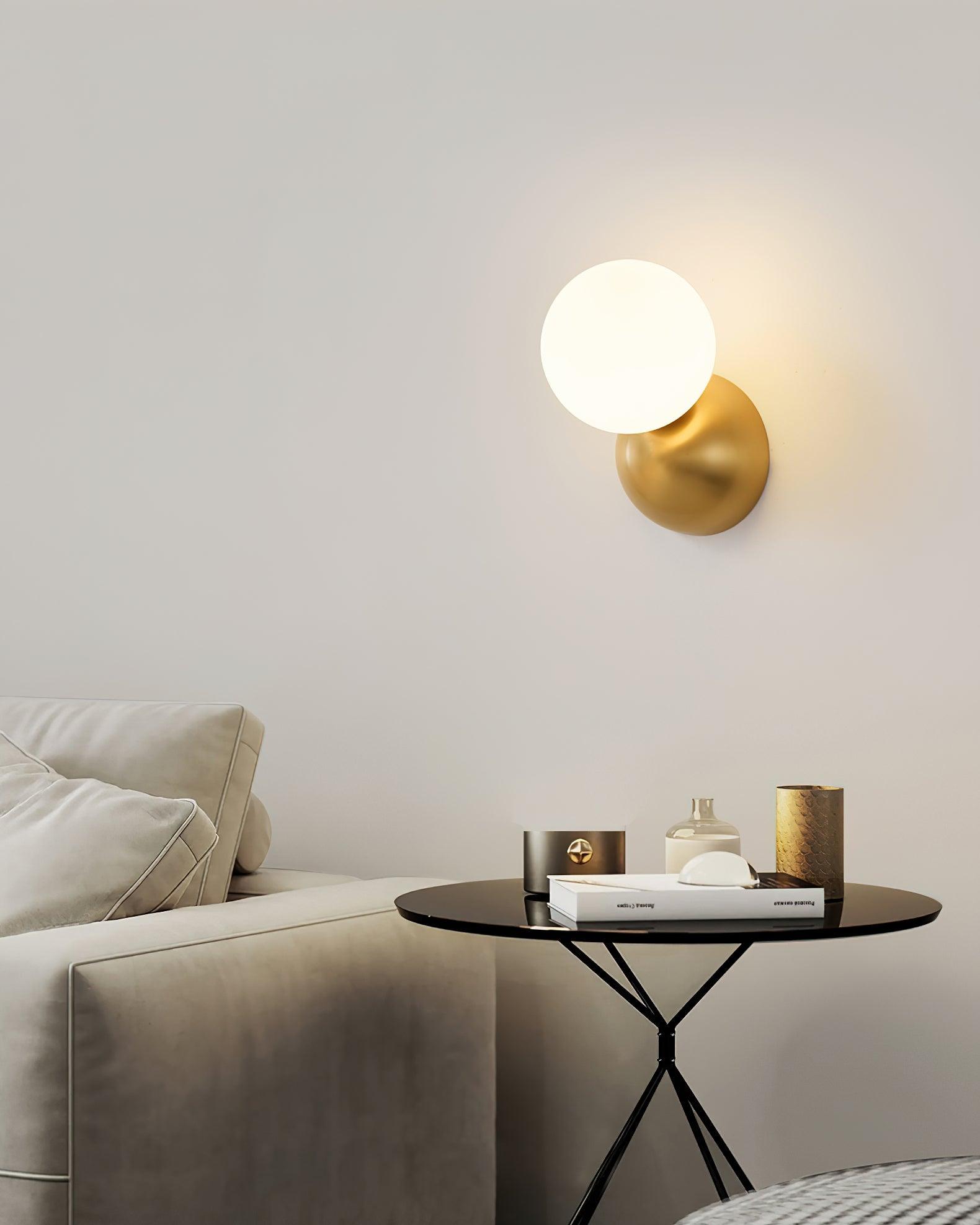 Lysola Sphère Verre Laiton Applique Lumière - Neutralighting