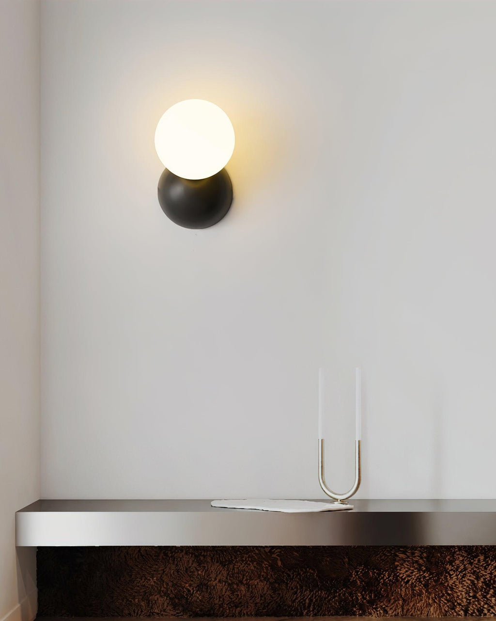Lysola Sphère Verre Laiton Applique Lumière - Neutralighting
