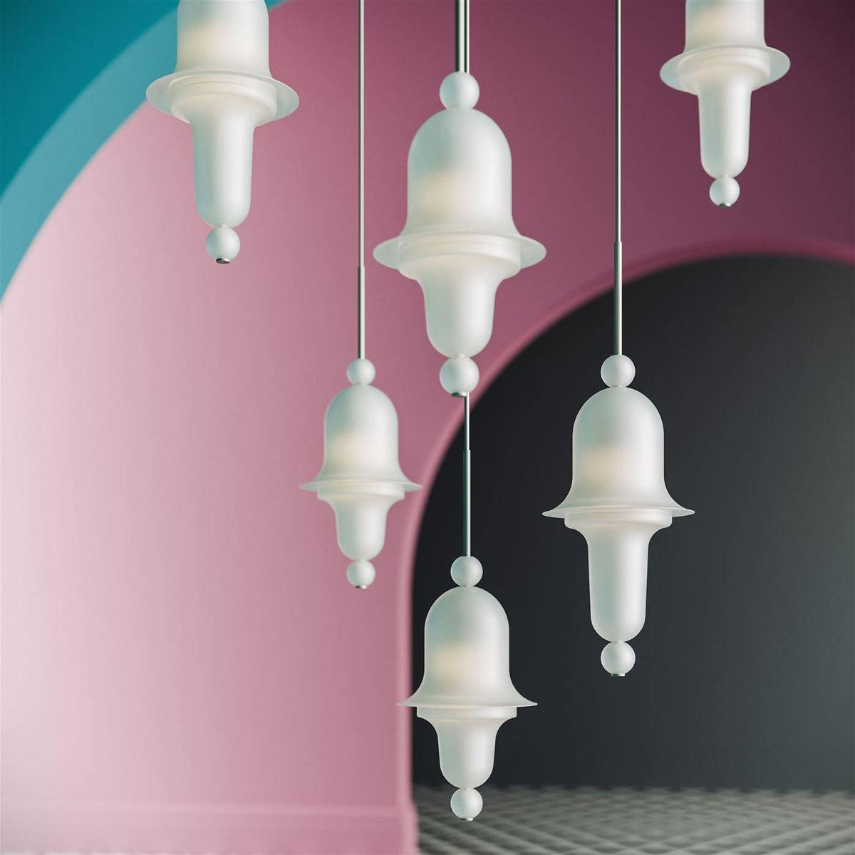 Calaeus Suspension en Verre Art Nordique pour Salon - Neutralighting