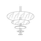 Erliris Suspension Métallique de Luxe Postmoderne - Neutralighting