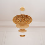 Zathaara Suspension Feuilles d’Or Étagées - Neutralighting