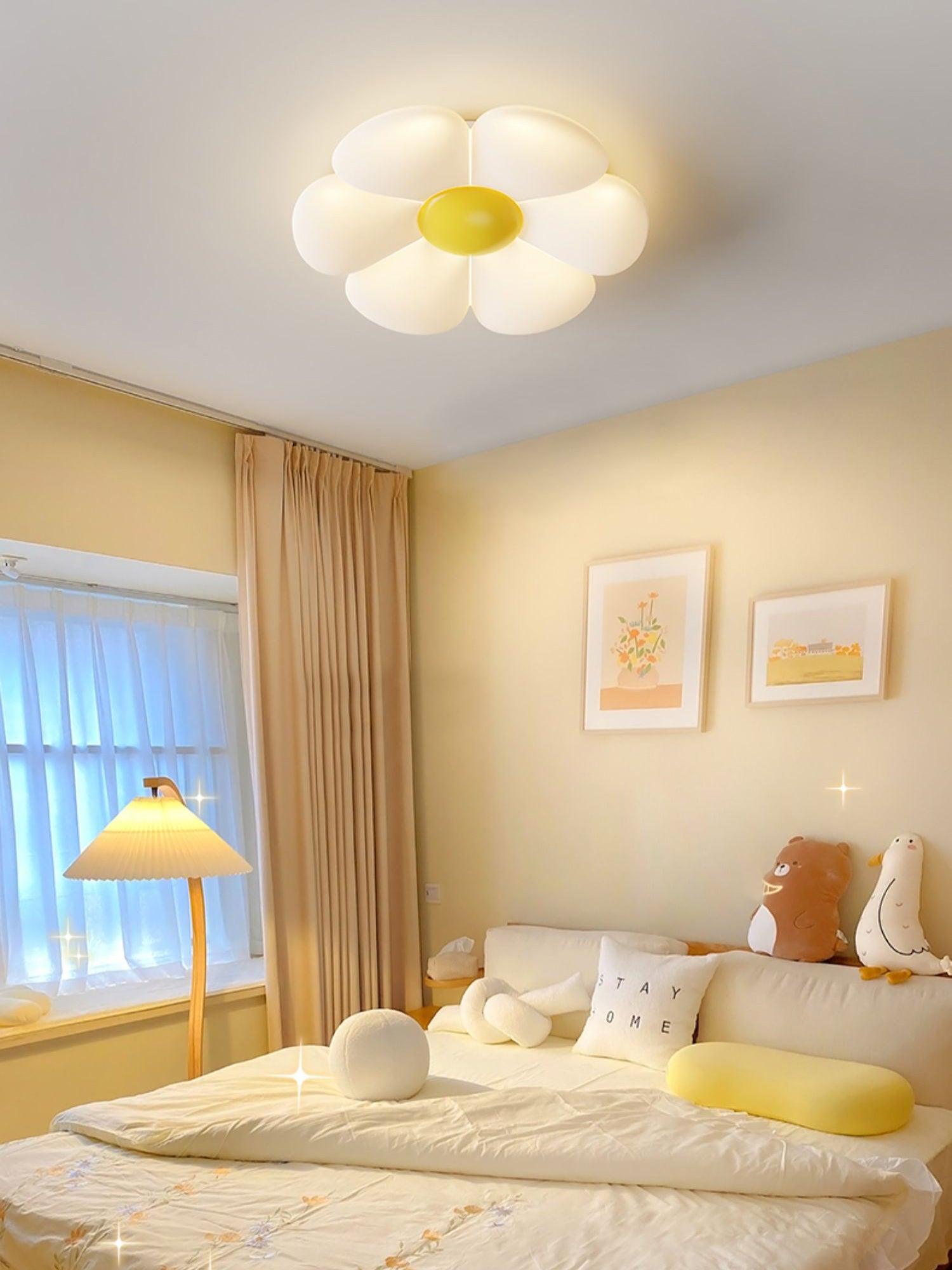 Solara Plafonnier Fleur à Six Pétales pour Chambre d'Enfant - Neutralighting
