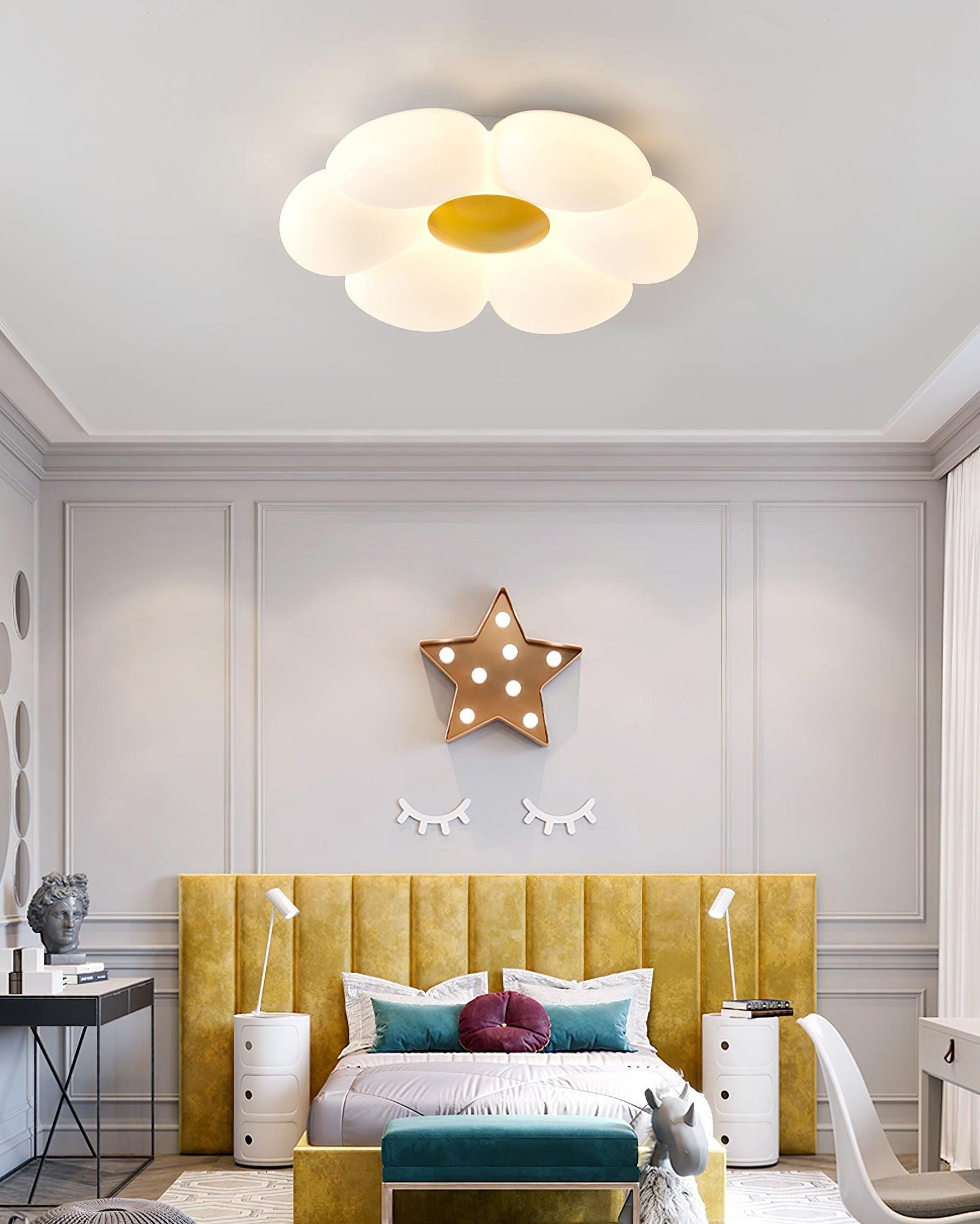 Solara Plafonnier Fleur à Six Pétales pour Chambre d'Enfant - Neutralighting