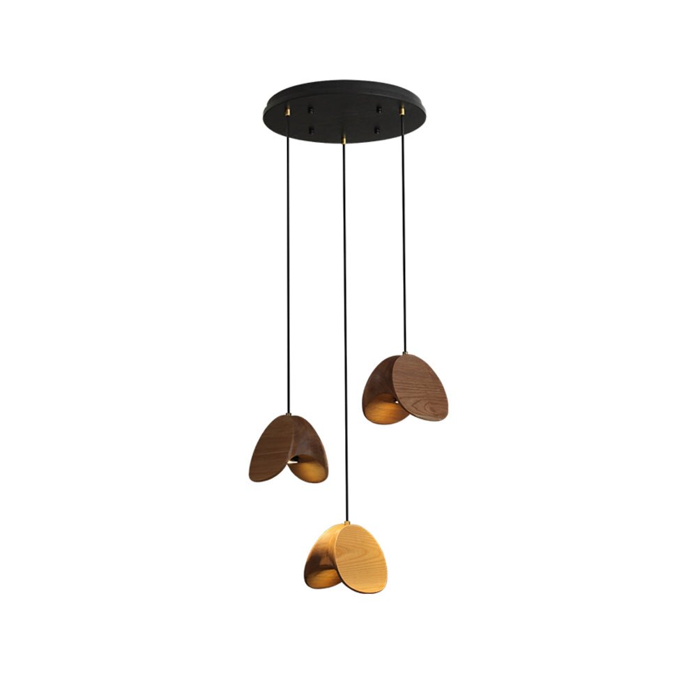 Elmiren Grappe Bois Pendentif Lumière - Neutralighting