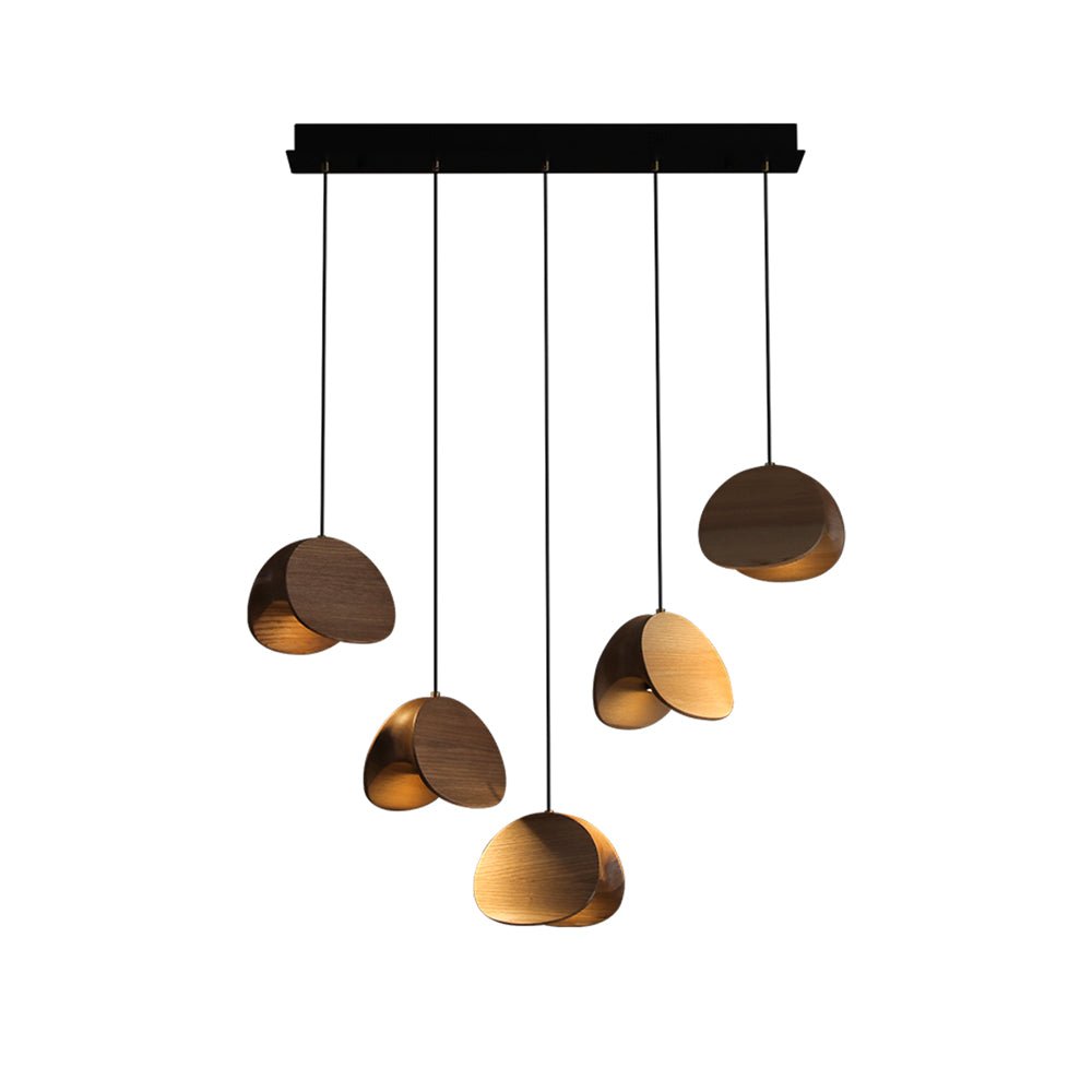 Elmiren Grappe Bois Pendentif Lumière - Neutralighting