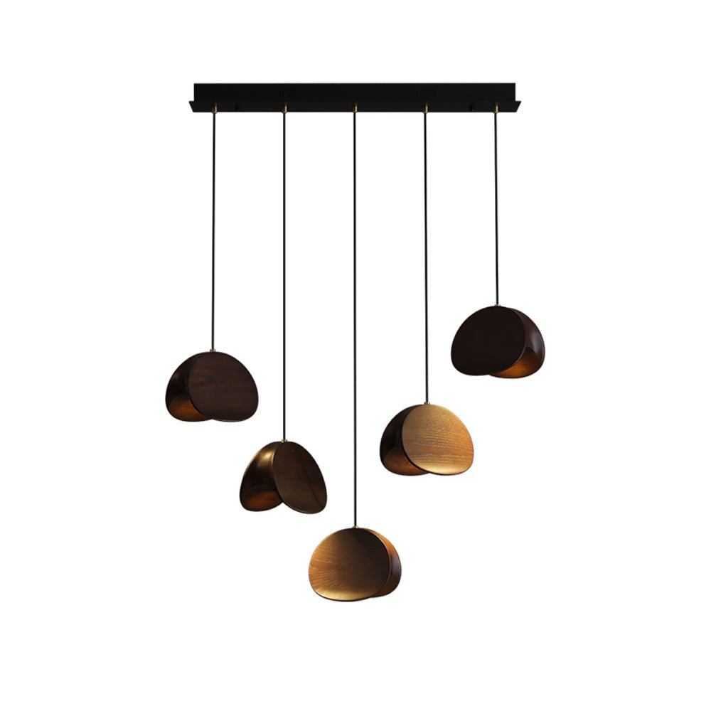 Elmiren Grappe Bois Pendentif Lumière - Neutralighting