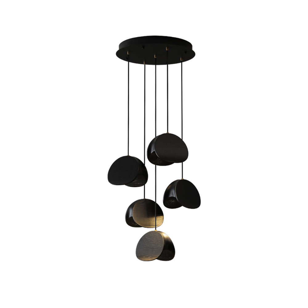 Elmiren Grappe Bois Pendentif Lumière - Neutralighting