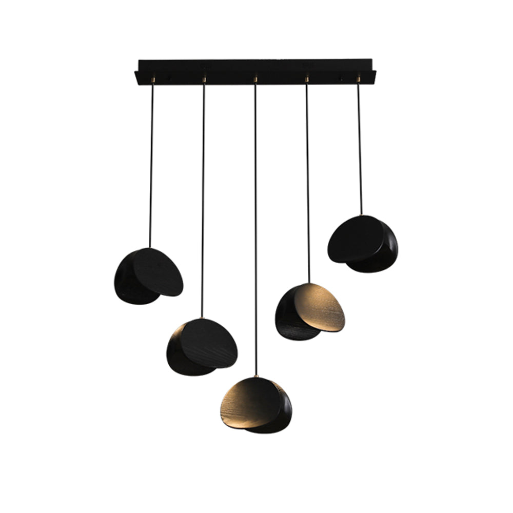 Elmiren Grappe Bois Pendentif Lumière - Neutralighting