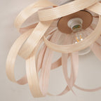 Veylo Lustra Plafonnier Ruban en Bois Élégant - Neutralighting