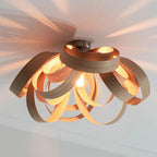 Veylo Lustra Plafonnier Ruban en Bois Élégant - Neutralighting