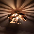 Veylo Lustra Plafonnier Ruban en Bois Élégant - Neutralighting