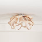 Veylo Lustra Plafonnier Ruban en Bois Élégant - Neutralighting