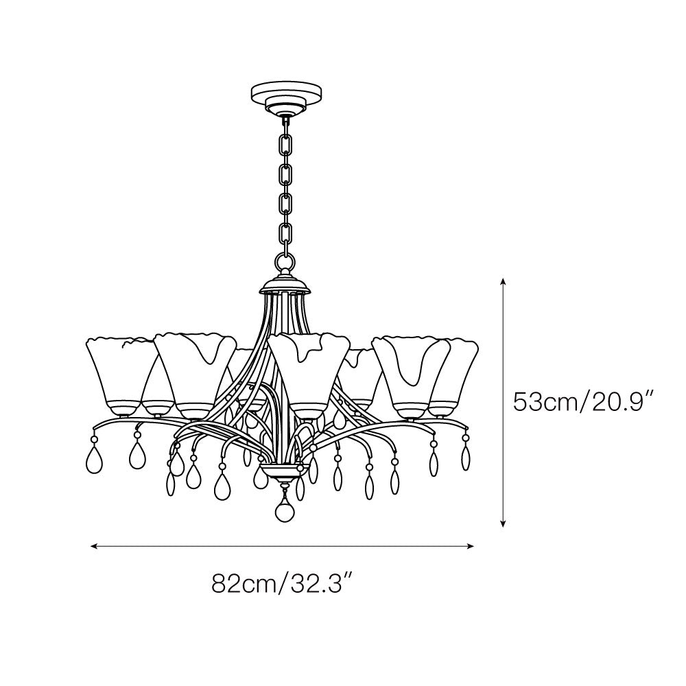 Nyshaiel Postmodern Luxe Cristal Lustre - Neutralighting