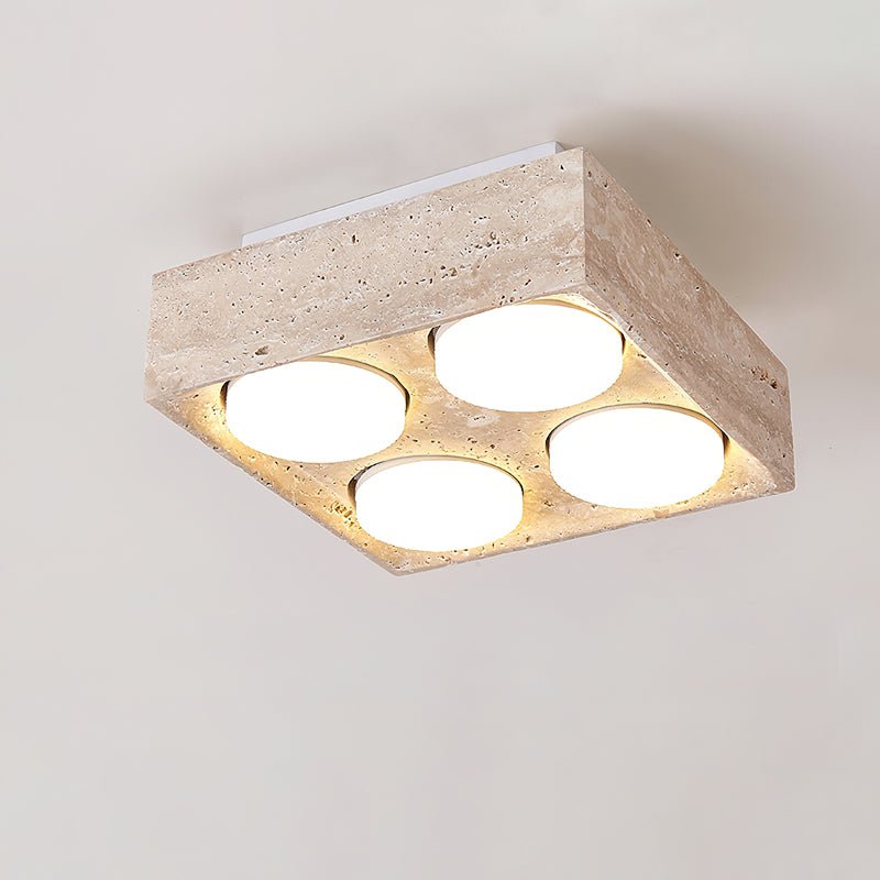 Virinira Plafonnier Quad-Spot Travertin - Neutralighting