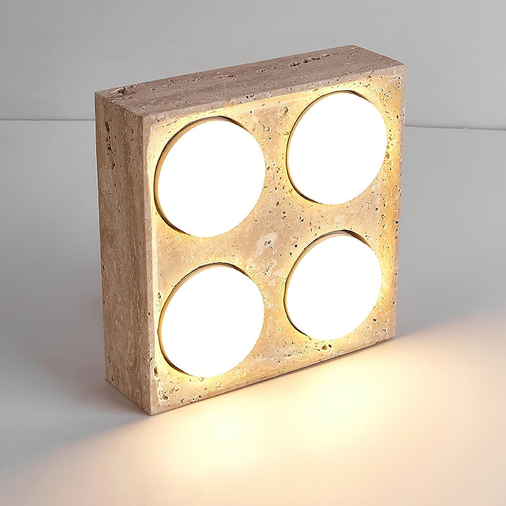 Virinira Plafonnier Quad-Spot Travertin - Neutralighting