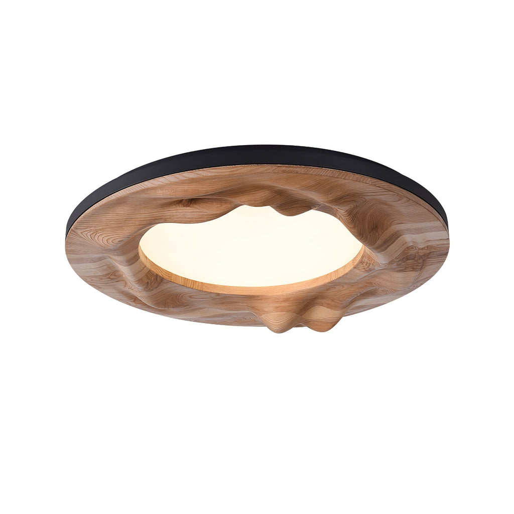 Solara Plafonnier Bois Ondulé Organique Apaisant - Neutralighting