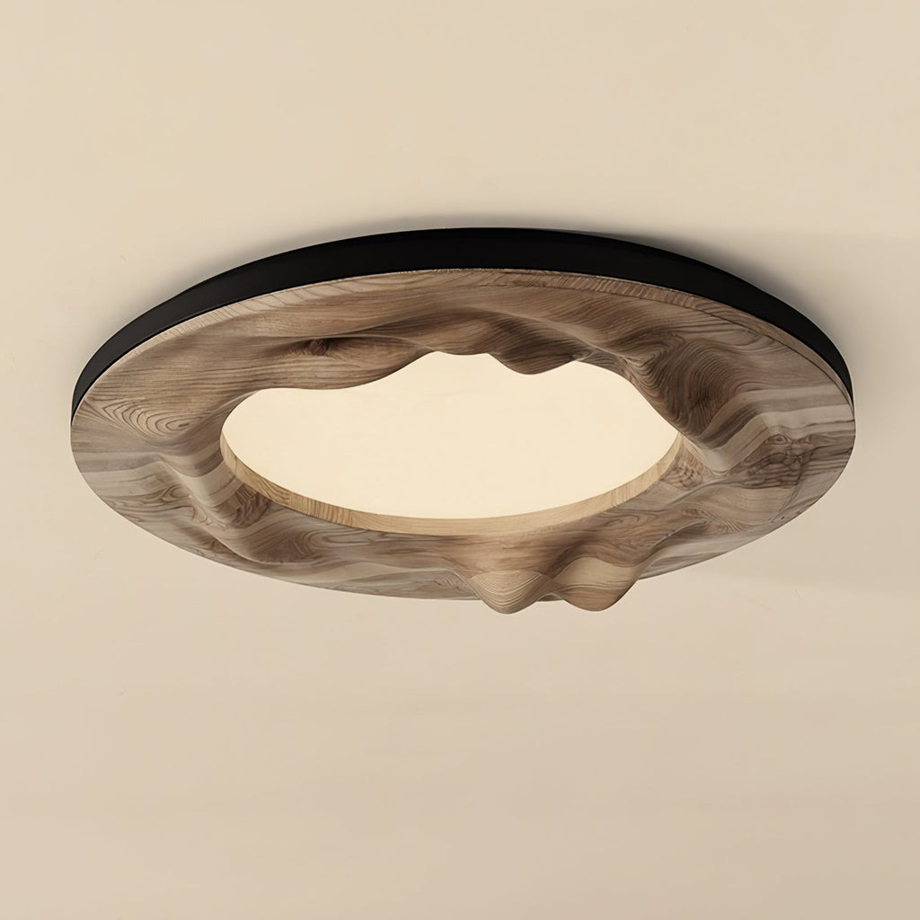 Solara Plafonnier Bois Ondulé Organique Apaisant - Neutralighting