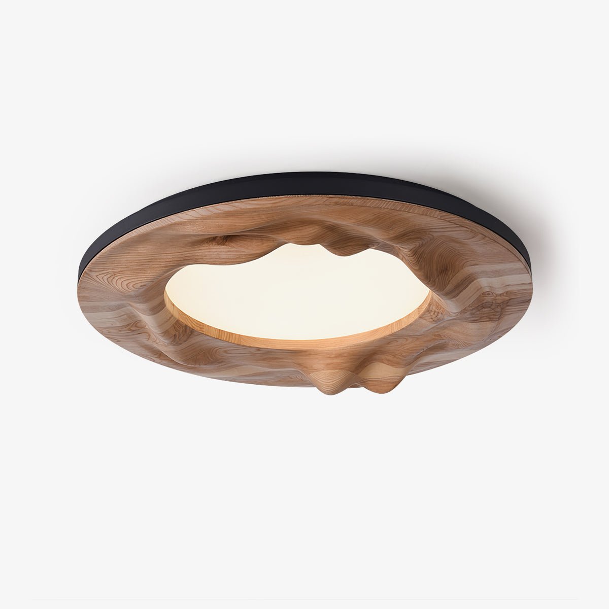 Solara Plafonnier Bois Ondulé Organique Apaisant - Neutralighting