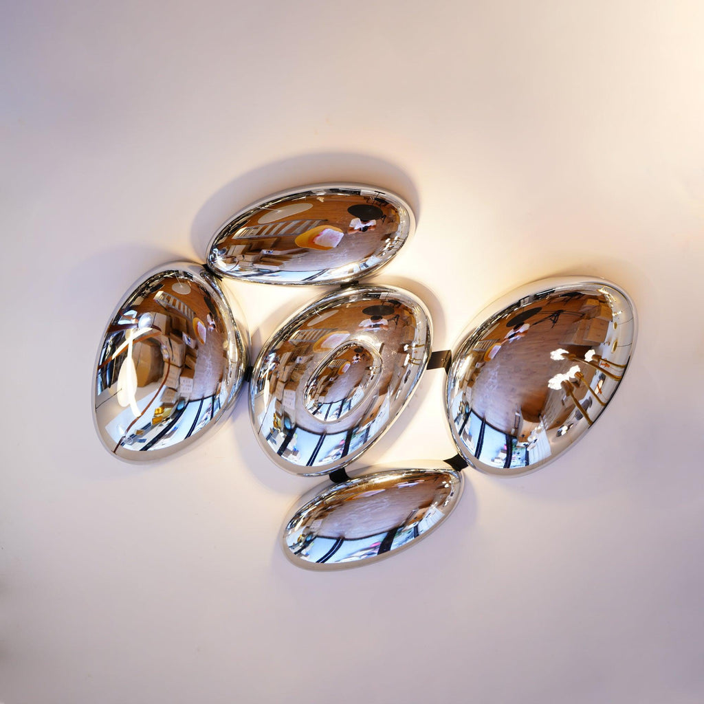 Solara Plafonnier Chrome Pebble Moderne - Neutralighting