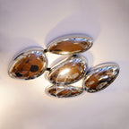 Solara Plafonnier Chrome Pebble Moderne - Neutralighting