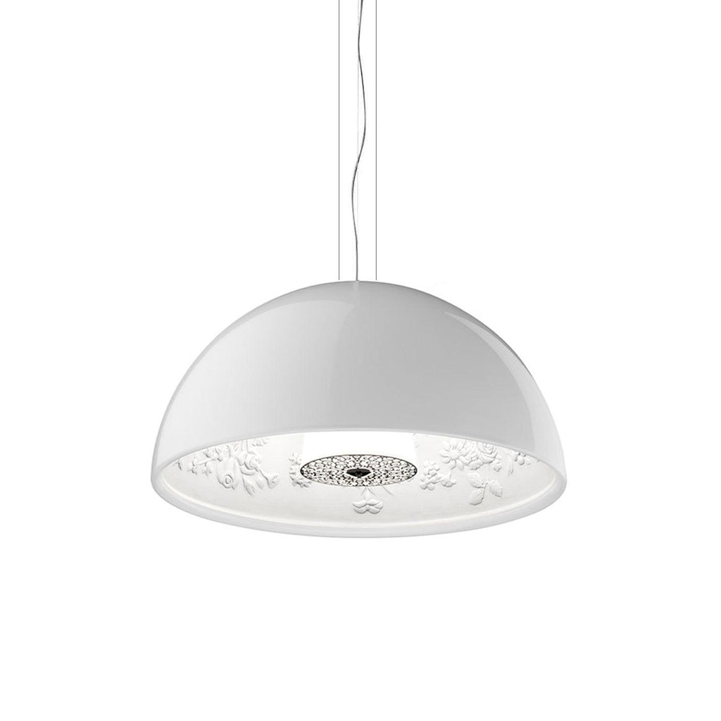 Lampe Pendante Dôme Noir avec Intérieur en Plâtre Embossé Élégant - Neutralighting