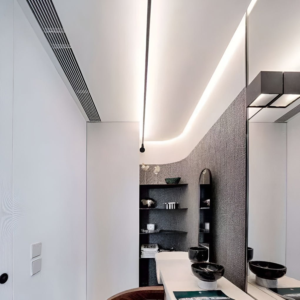 Linean Plafonnier Minimaliste en Bande d’Acier - Neutralighting