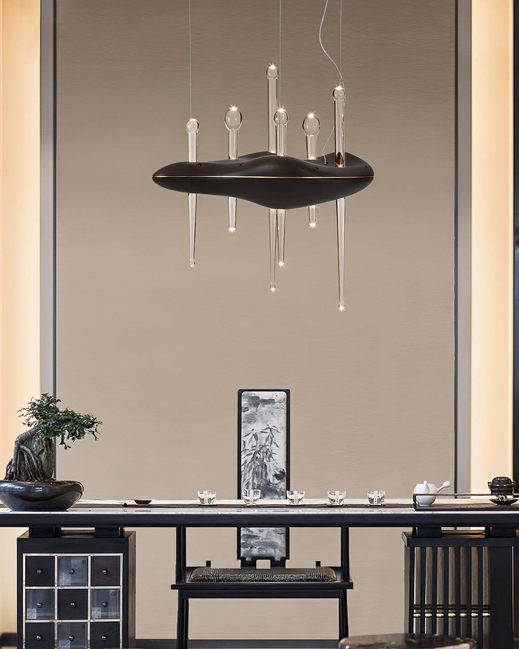 Umare Fantaisiste Chêne Verre Pendentif Lumière - Neutralighting