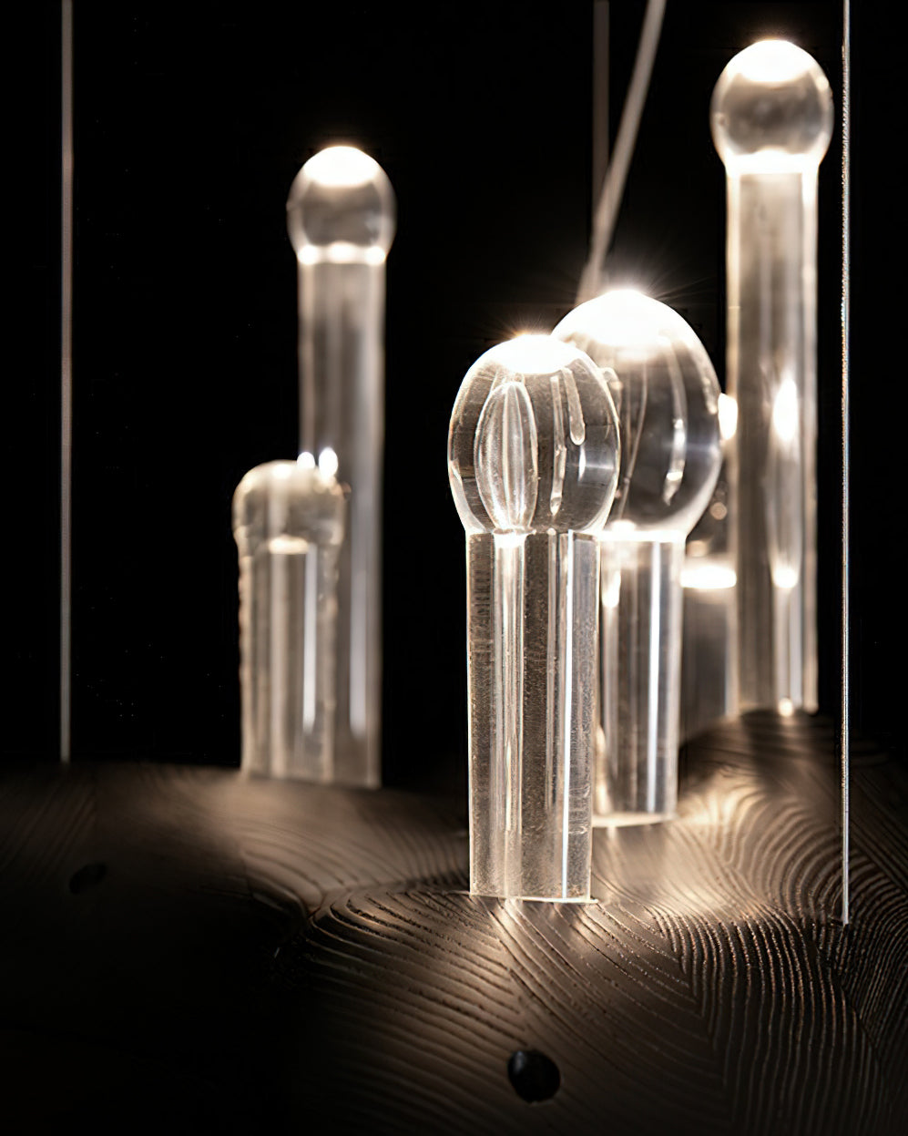 Umare Fantaisiste Chêne Verre Pendentif Lumière - Neutralighting