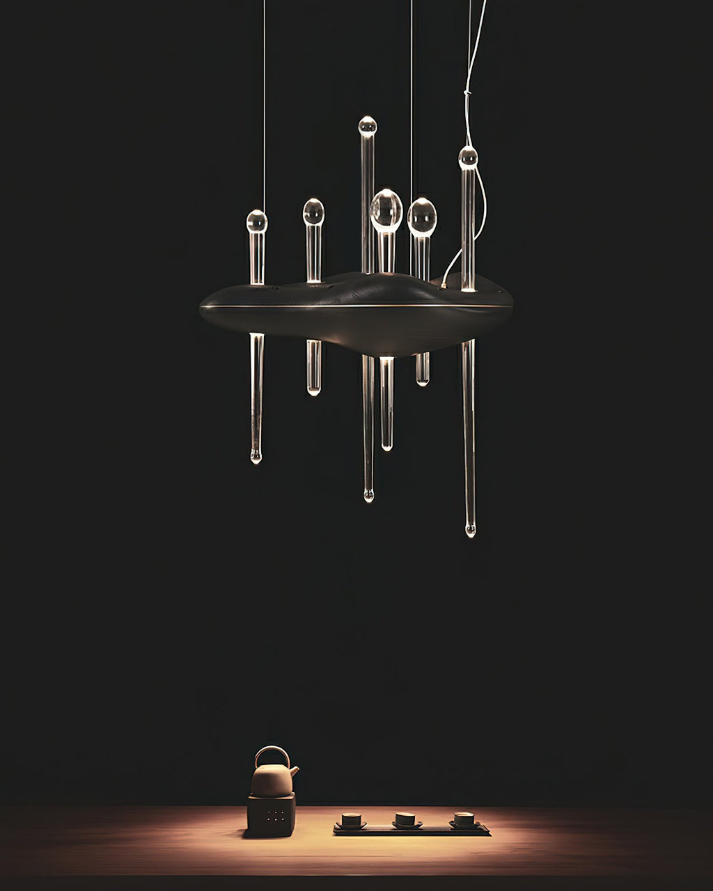 Umare Fantaisiste Chêne Verre Pendentif Lumière - Neutralighting