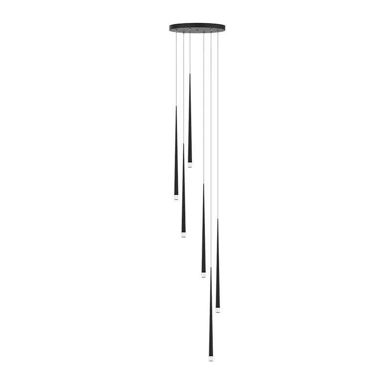 Lustra Chandelier Élancé Noir Minimaliste - Neutralighting