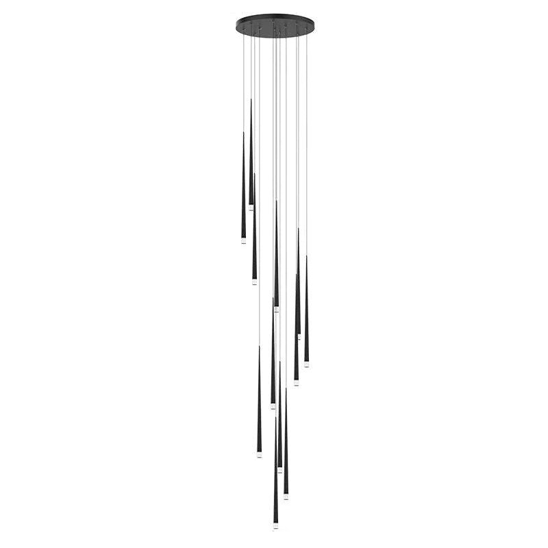 Lustra Chandelier Élancé Noir Minimaliste - Neutralighting