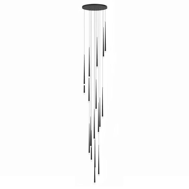 Lustra Chandelier Élancé Noir Minimaliste - Neutralighting