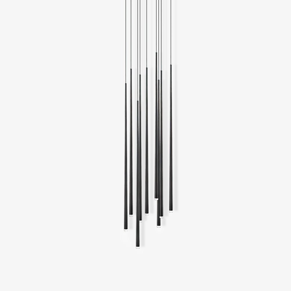 Lustra Chandelier Élancé Noir Minimaliste - Neutralighting