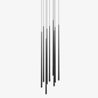 Lustra Chandelier Élancé Noir Minimaliste - Neutralighting