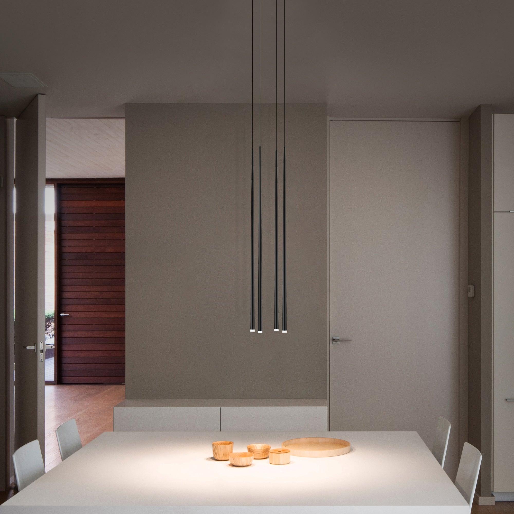 Lustra Chandelier Élancé Noir Minimaliste - Neutralighting
